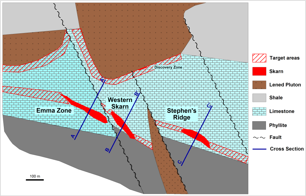 Central Zone Schematic Geology 1